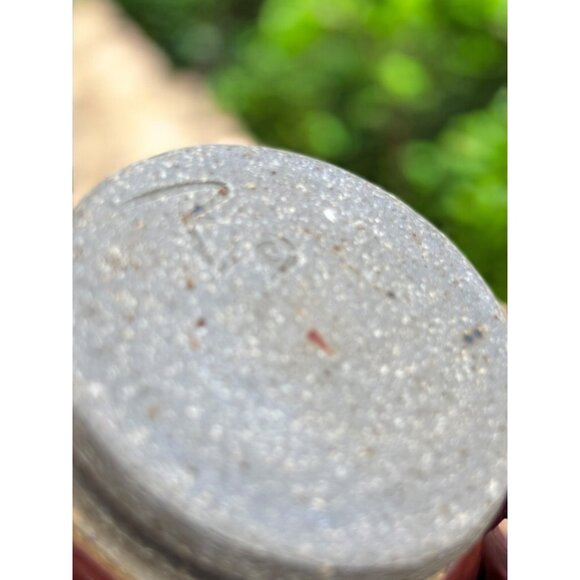 Vintage Studio Art Pottery Sake / teacup stoneware 6 cups + tray Hand Thrown - Picture 8 of 11